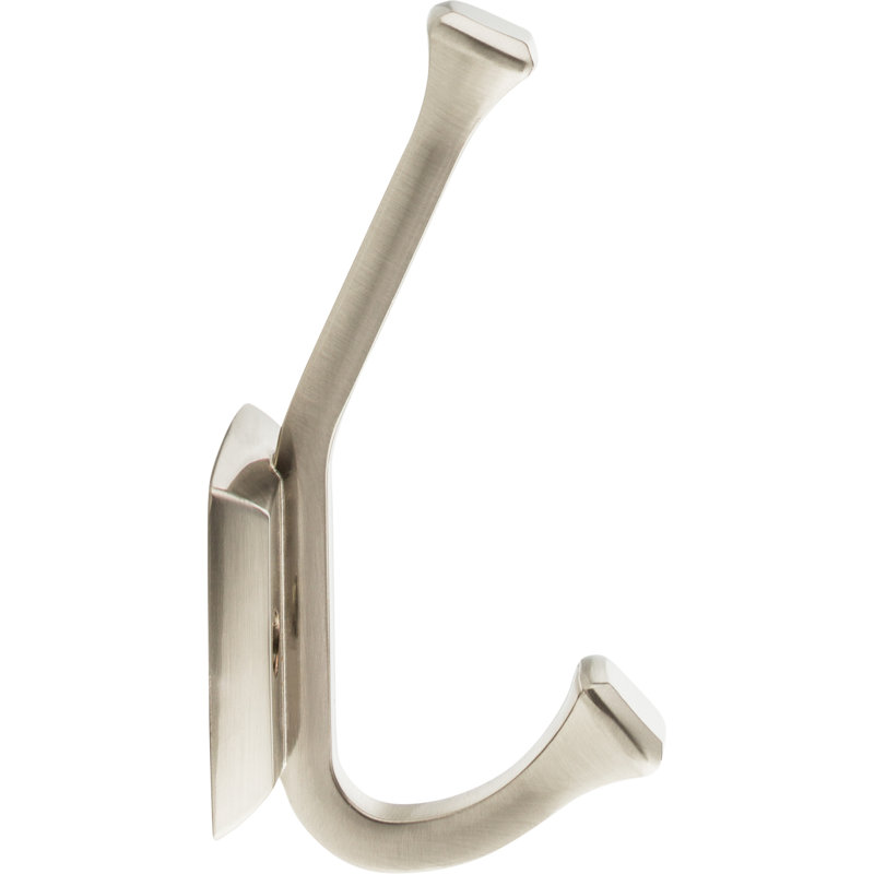Juliet 4 3/4 Inch Wall Hooks, Brushed Satin Nickel