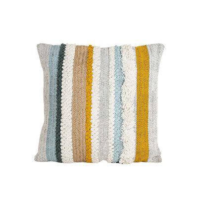 Boho Fringed Throw Pillow