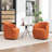 Stith Velvet Upholstered Swivel Barrel Chair-1910881352