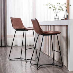 Avri Faux Leather Bar Stool