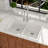 Quartz 33" X 22" Granite Composite Workstation Sink Quartz Drop In Low Divider 50/50 Double Bowls Kitchen Sink-128558940