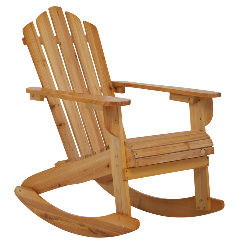 Farley Outdoor Adirondack Chair, Brown