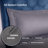 100% Viscose from Bamboo Pillowcases Only, 300 Thread Count, Hidden Zipper, Cooling Breathable, Bedding Pillow Covers for Hot Sleepers - Gift-Ready Packaging, PACK OF 2 (White)-111681626-111681631