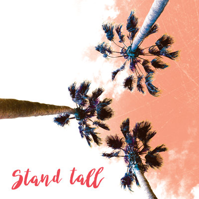 Stand Tall Palms - Wrapped Canvas Print