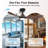 42" Mordern Ceiling Fan with Light & Remote, High-Airflow Reversible DC Motor, 3-Color Memory LED, Black Ceiling Fan with Wood Grain Blades for Farmhouse Transitional Bedroom Small Rooms Home Offices-1536373064-1536373067