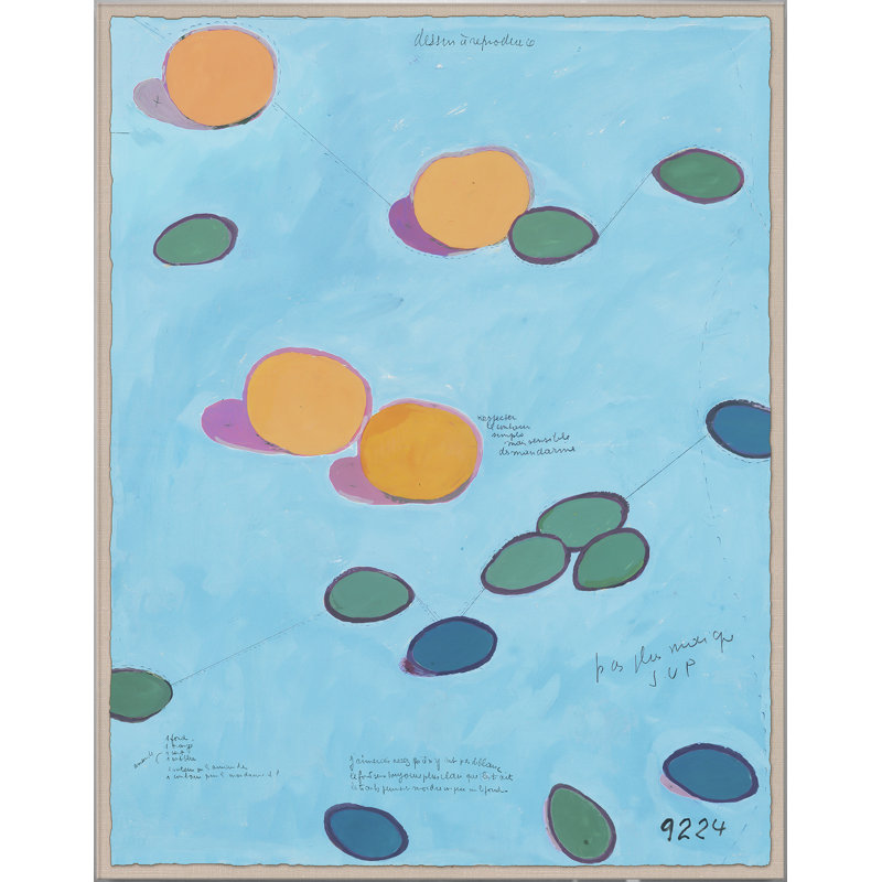 River Stones par Paule Marrot - reproduction imprimée, Boîte en acrylique, H 56 po x l 44 po x P 1,25 po