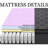 Memory Foam Mattress, 12 Inches Hybrid Mattress Individually Pocketed Coil Mattress Suitable for Home Guest Rooms and Hotels Black-1336282034