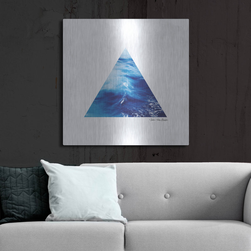 " Ocean Triangle " by Seven Trees Design, 36" H x 36" W