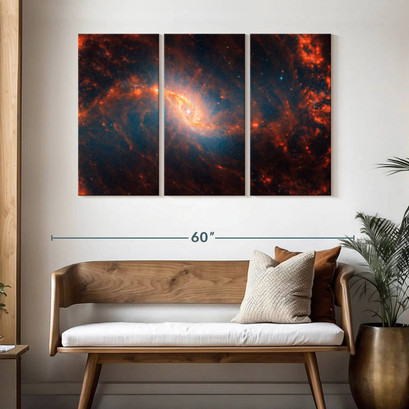 Oberle Webb et Hubble - Galaxie spirale NCL 1365, H 32 po x l 50 po