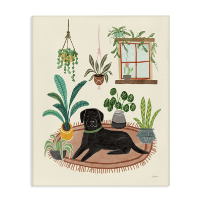 «Fun Dog & House Plants» par Mary Urban
