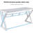 Jenafir 55.1'' Glass Top Computer Desk Home Office Gaming Writing Desk-450979423