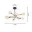 Lustre linéaire moderne Spoutnik à 8 lumières avec accents en fer forgé Rensselear