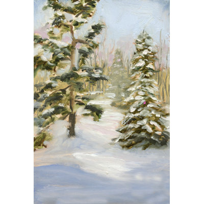 «Laverl Trees In Winter On Canvas» par Sandra Iafrate, reproduction