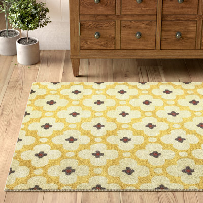 Wool Floral Indoor Rug