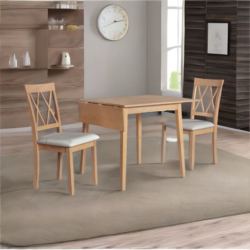 Table de salle à manger extensible Duperroy, Naturel