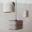 Luminaire suspendu en bambou Ikat Elegance