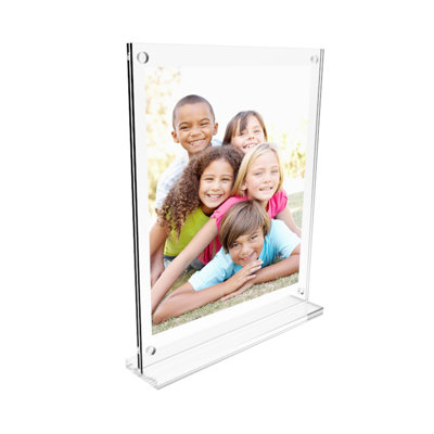 8.5 x 11" Clear Picture Frame Acrylic Photo Frame Frame Sign Holder Magnetic Table