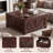 35.6" Square Lift Top Coffee Table with Flip-Top Storage and Integrated Power Outlet-1529405184