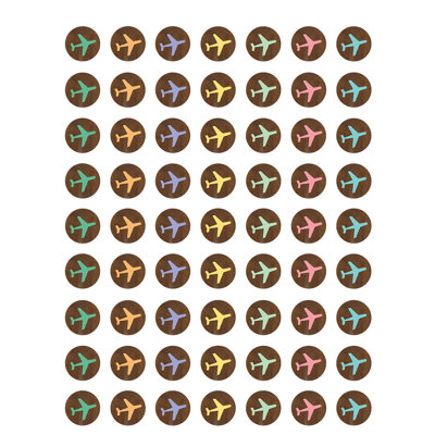 Mini-autocollants de carte