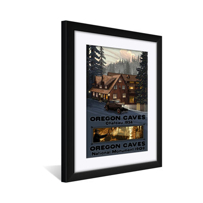 Oregon Caves National Park Chateau Professionally Framed & Matted Art Print - by Paul A. Lanquist