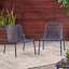 Chaise polyvalente en fer pour un usage extérieur et intérieur élégant et relaxant
