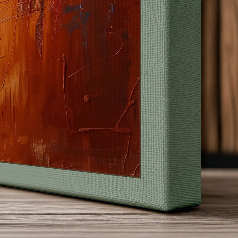 Desert at Dusk Abstract - Wrapped Canvas, 36x24 - 91.4 x 61.0 cm, Sage Border