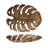 Antique Monstera Leaf Elegance