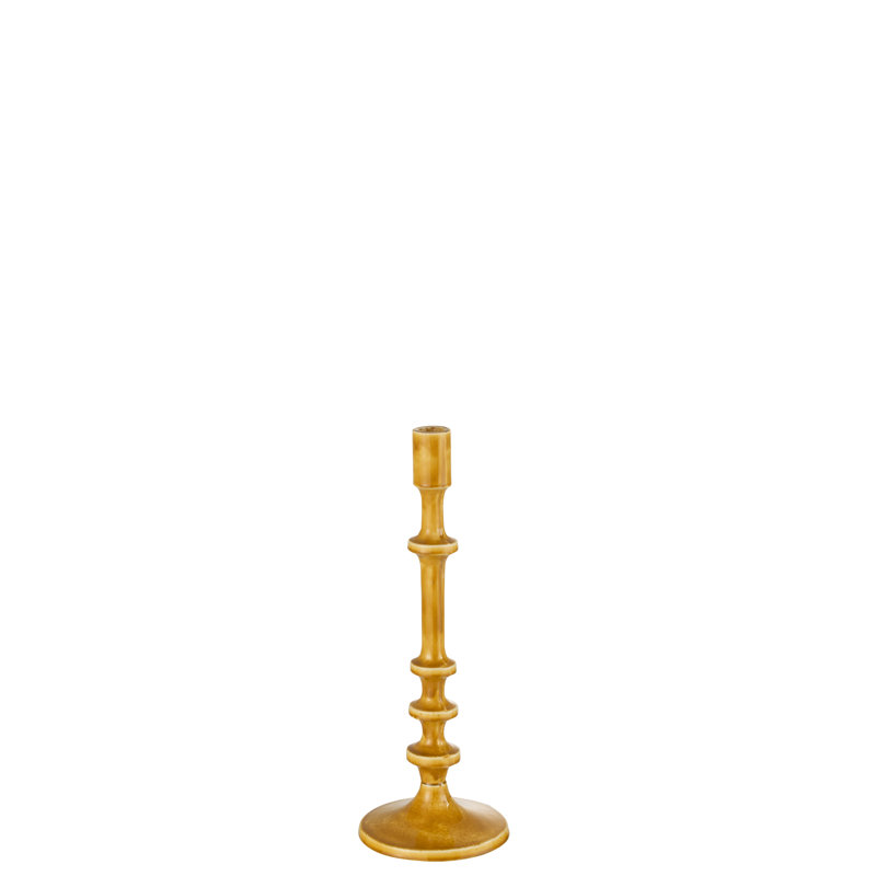 Tabletop Candlestick, Yellow