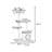 4 Tiers Cat Tree with Condons,Perch,Scratching Posts