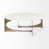 White Top/Antique Gold Base