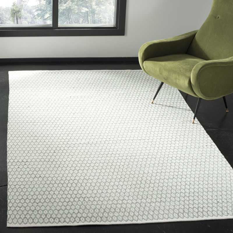 Modena Hand Woven Cotton Geometric Rug, Rectangle 8' x 10'