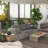 Outsunny Wicker Patio Couch, PE Rattan 3-Seat Sofa, Outdoor Furniture With Deep Seating, Cushions, Steel Frame-2012660517