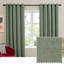 Soft Chenille Blackout Eyelet Curtains-122762725-122762737