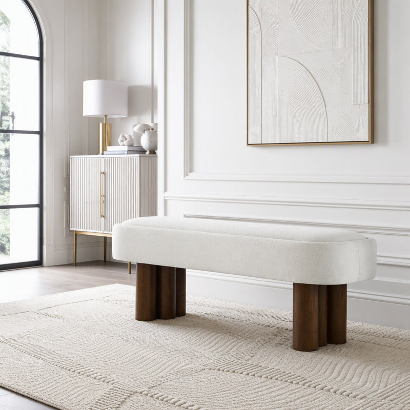 Banc rembourré 51,57 L, Beige