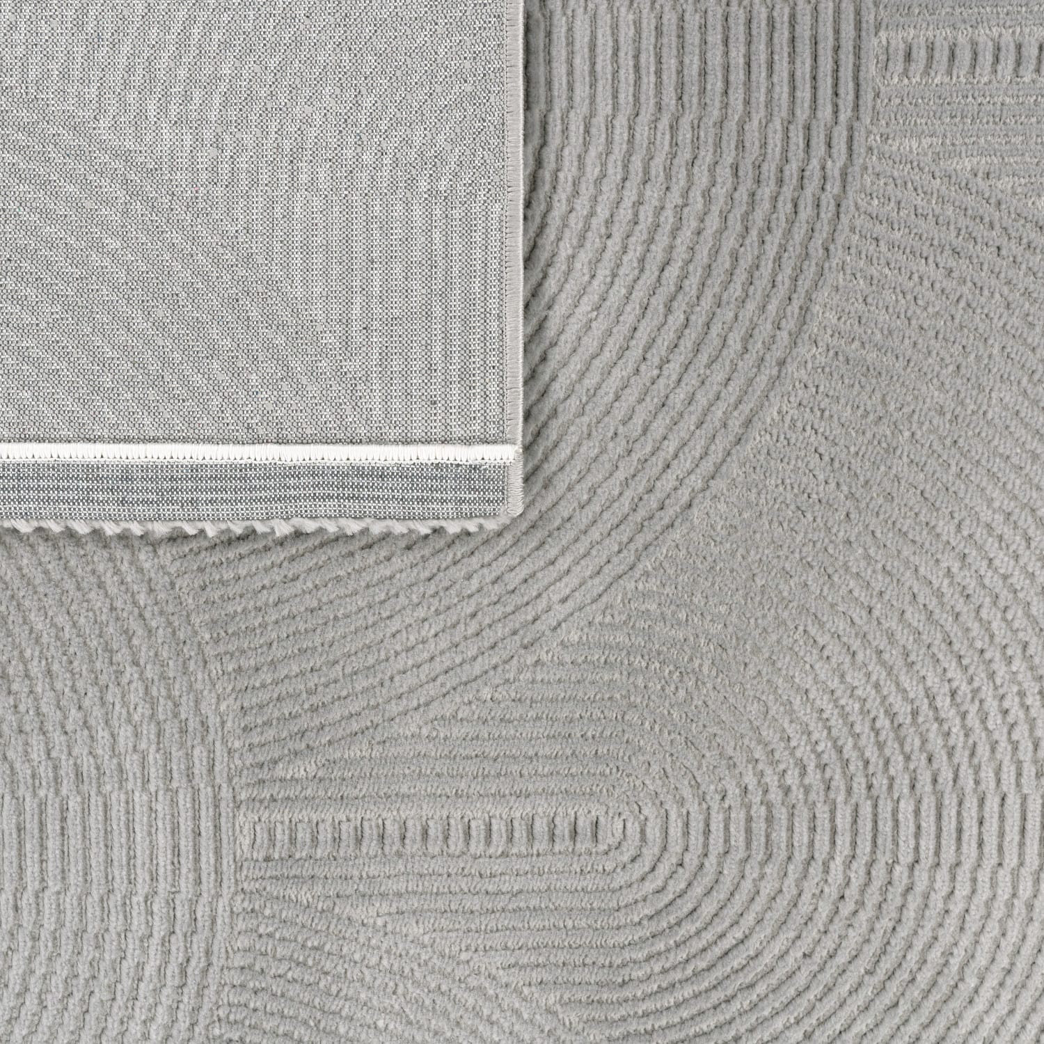 Deconstructed Line Rug Wrought Studio™ Minimalist Area Rug with Arched Lines | Wayfair