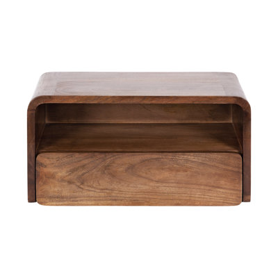 Langley 9'' Tall Solid Wood Floating Shelf