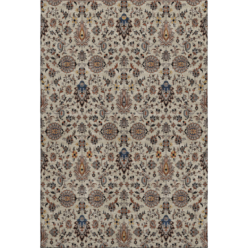 Tapis de qualité supérieure lavable à la machine Mayfield AMF2192 global, Beige, 2 pi 6 po x 3 pi 10 po