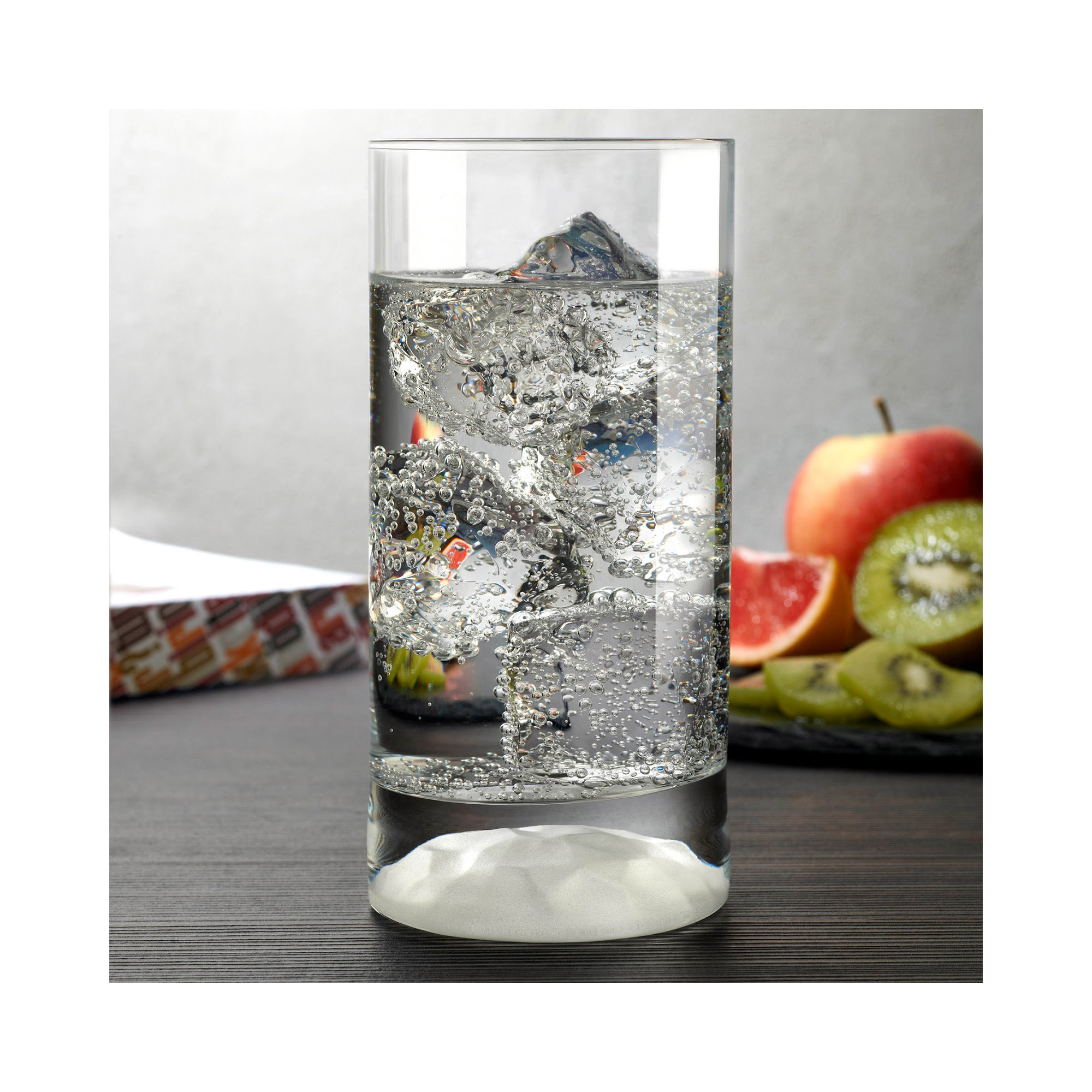 Club Ice Set of 4 Lead Free Crystal High Ball Glasses, 9.47 Oz
