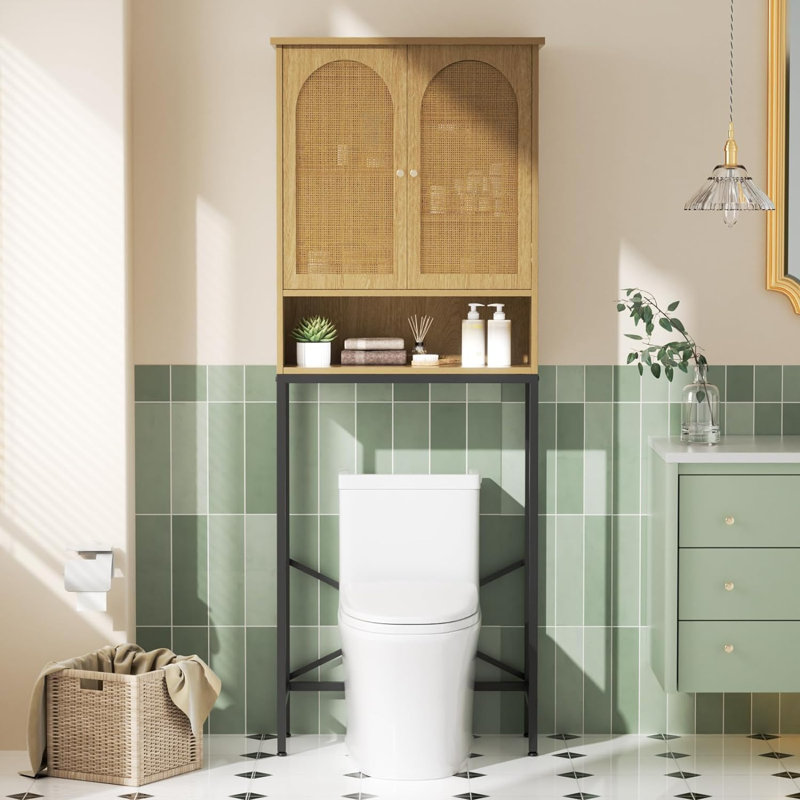 Brancon Freestanding Over The Toilet Storage, Natural