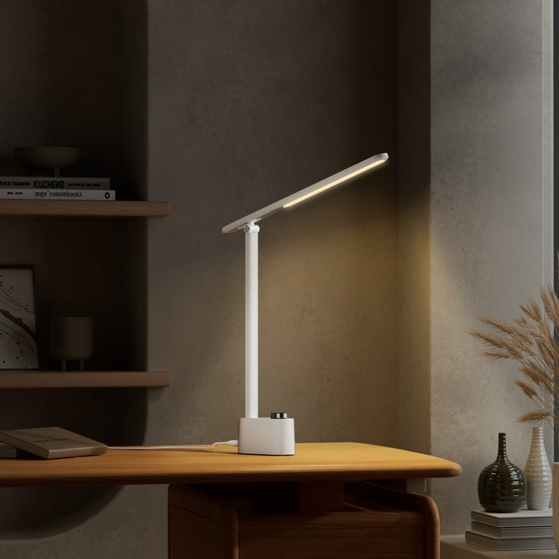  Honeywell HWT-H01 LED Desk Lamp Stepless Dimmable Table Lamp with USB A+C Dual Charging Port Eye-Caring Foldable Desk Light with 3 Color Modes