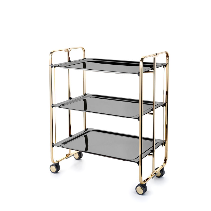 Servierwagen Calkins, Gold, Black