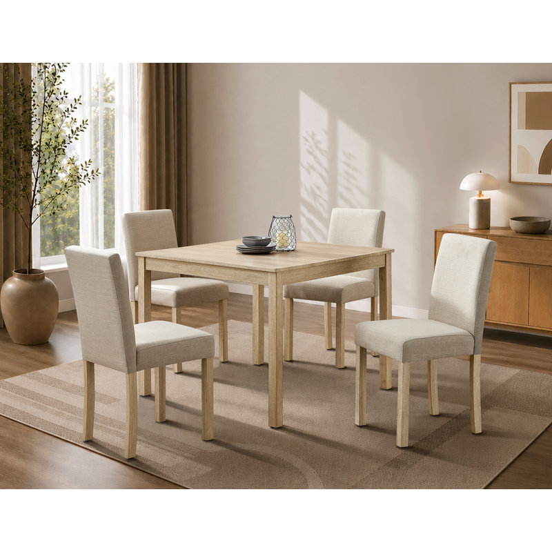 Wynter Light Oak Square Dining Table