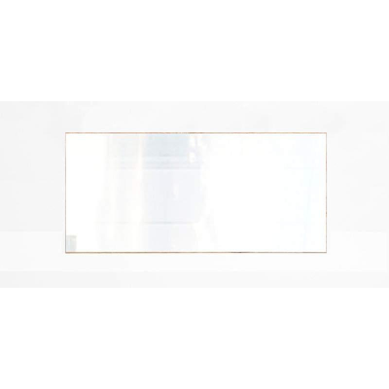 Berngar Flat Wall Mirror, Plank Oak