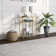 Cortland Glass Top Console Table