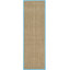 Tapis naturel / turquoise en bambou Chester-1992292951