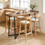 Rectangular Wood Top Dining Table