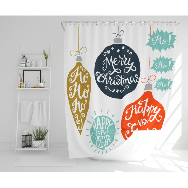 Dillard Polyester Shower Curtain Set