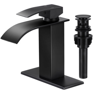 Freestanding Single-handle Bathroom Faucet with Drain Assembly