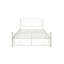 Structure de lit en métal de style moderne de grande taille, structure avec tête de lit et de couleur blanche, installation facile sans bruit, sommier tapissier, capacité de charge de 600 lb, système inclus, blanc et bruit-421650807