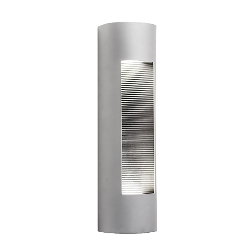 Liel Aluminum LED Flush Mounted Sconce, 3000, Silver